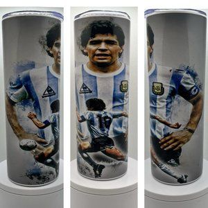 Diego Armando Maradona Argentina 20oz Stainless Steel Cup Tumbler Cup